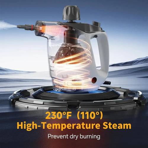 PUREVIO Handheld Steam Cleaner – 500ML & 16 Attachments